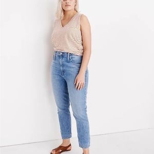 NWT MADEWELL Mom Jean Melva Wash Plus Size K9935 Sz 35